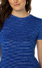 Slim fit crew neck tee in bombshell blue by Liverpool