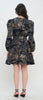 Santorini Midnight Sketch Long Sleeve Short Dress by Meet me in Santorini