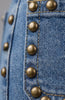 Hannah flare patch pockets bronzed blue by Liverpool