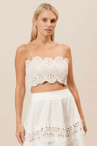 Mimi eyelet top by Lucy Paris