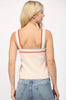 Rib knit tank sweater oatmeal by Fate