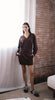 Modal v neck mini dress cocoa by P.Cill