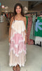 Tiered chiffon maxi dress by Lena