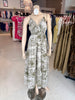 Santorini olive sketch maxi dress by Meet me in Santorini