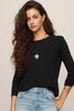 Junie long sleeve tee black by z supply