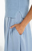Sleeveless Tie Back Sweater Woven Dress by Liverpool