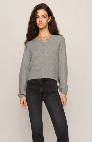 Westmont henley sweater classic heather grey by z supply
