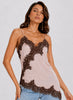 dusty pink lace tank by Lena