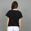 Tara Short Sleeve v-neck tee in Black by RD Style