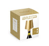 Cordless Rechargeable Bottle Lamp Gold by 2 Chic