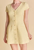 Tweed a line mini dress butter yellow by Endless Rose