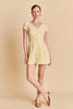 Tweed a line mini dress butter yellow by Endless Rose