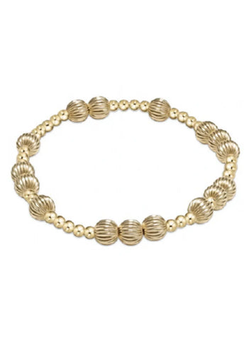 Hope unwritten dignity 6mm bead bracelet gold by: Enewton