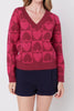 Heart knit sweater by English Factory