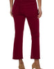 Hannah Crop Flare Red Velvet 27” by Liverpool