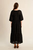 Black eyelet maxi by Molly Bracken
