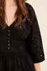 Black eyelet maxi by Molly Bracken