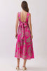 Magenta midi with green print by TCEC