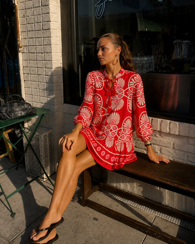 Festival Medallion Short Dress by Meet me in Santorini