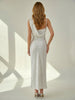 Draped neck mesh printed dress by Lena