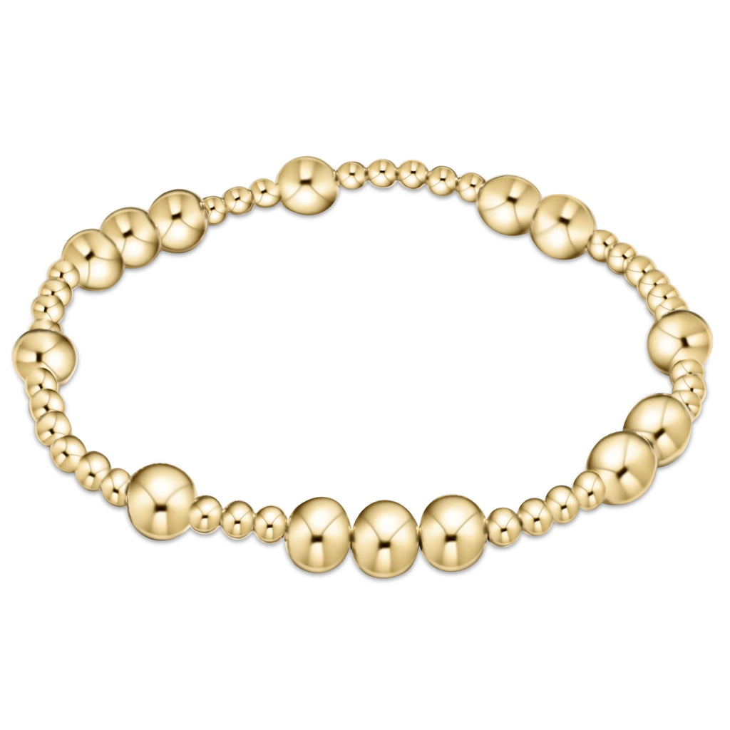 Hope unwritten 6mm bead bracelet- gold by Enewton