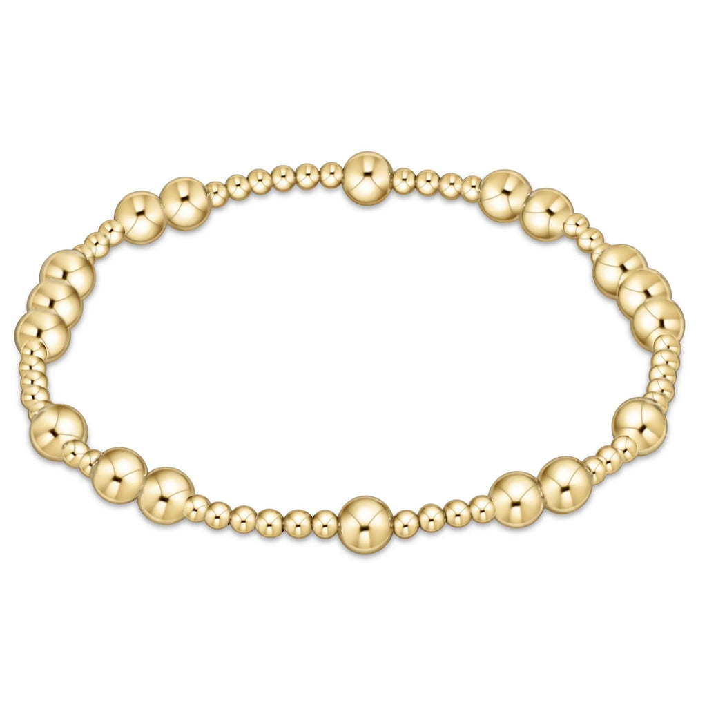 Hope unwritten 5mm bead bracelet-gold by Enewton