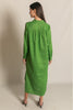 Collared Long Sleeve Dress in grass green by P Cill