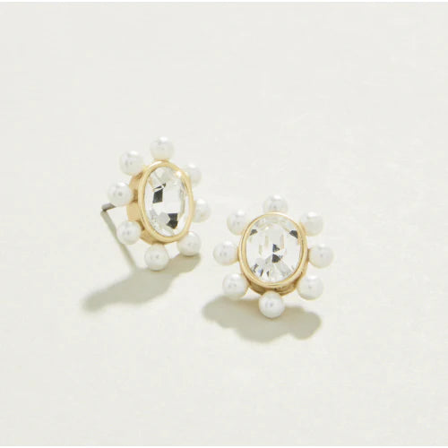 Queen stud earrings crystal by Spartina