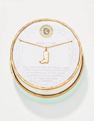 Sea La Vie Necklace Kick It Up/Cowgirl Boot by Spartina
