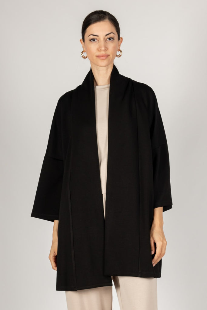 Scuba modal oversized cardigan black by Before you