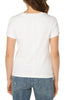 Scoop neck short sleeve tee white by Liverpool