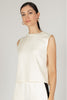 Scuba modal round neck sleeveless top eggshell by Before you
