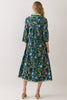 Green gardens maxi dress by TCEC