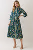 Green gardens maxi dress by TCEC