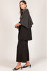 Scuba modal cape cardigan black by p.cill