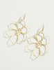 Granny flower earrings gold by Spartina 449