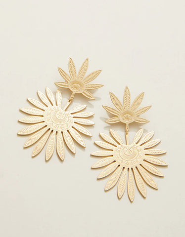 Palmetto earrings gold by Spartina