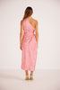 Alina one shoulder dress pink floral by Mink Pink