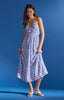 Evelyn halter midi dress blue floral by Mink Pink
