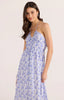 Evelyn halter midi dress blue floral by Mink Pink