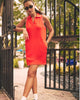 Air pique sleeveless polo dress poppy by Spanx
