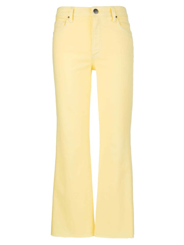 Kelsey high rise ankle flare pastel yellow by Kut from the Kloth