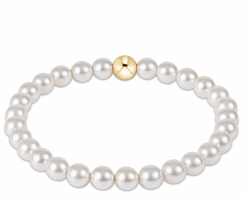 Classic Pearl 6mm bead bracelet by Enewton