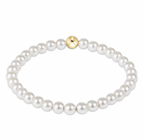 Classic pearl 4mm bead bracelet by Enewton