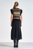 Maxi dress with crew neck sweater by Elan