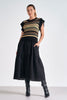 Maxi dress with crew neck sweater by Elan