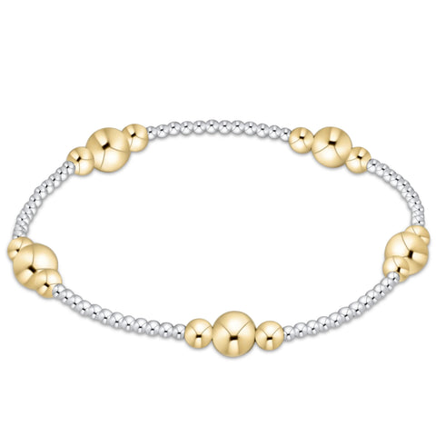 Purpose mixed metal 6mm bracelet by Enewton