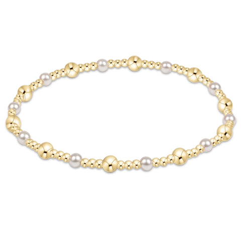 Sincerity gold pearl 4mm bracelet by Enewton