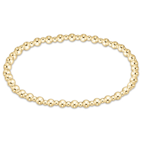 Grateful gold 3mm bracelet by Enewton