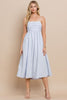 Baby blue pleated midi by TCEC